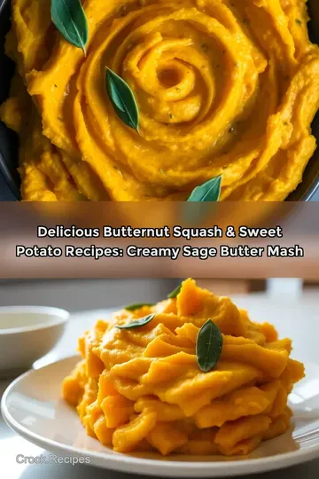 Delicious Butternut Squash & Sweet Potato Recipes: Creamy Sage Butter Mash