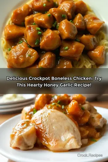 Delicious Crockpot Boneless Chicken: Try This Hearty Honey Garlic Recipe!
