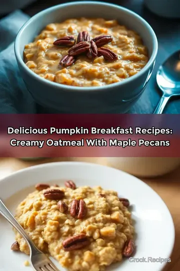 Delicious Pumpkin Breakfast Recipes: Creamy Oatmeal with Maple Pecans