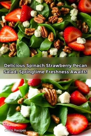Delicious Spinach Strawberry Pecan Salad: Springtime Freshness Awaits!