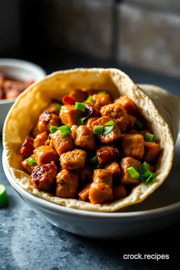 Deliciously Daring Asian Chicken Wraps presentation