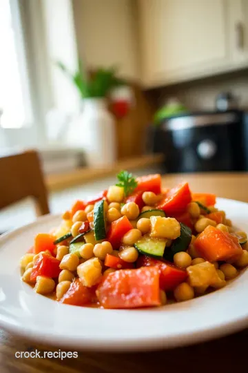 Easy and Healthy Crockpot Vegetable and Chickpea Stew steps