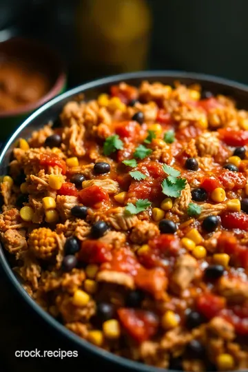 Fiesta Chicken Casserole: A Layered Delight presentation