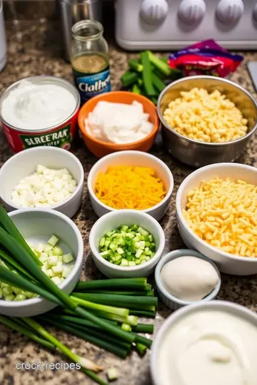 Fiesta Corn Dip with Mexicorn Delight ingredients