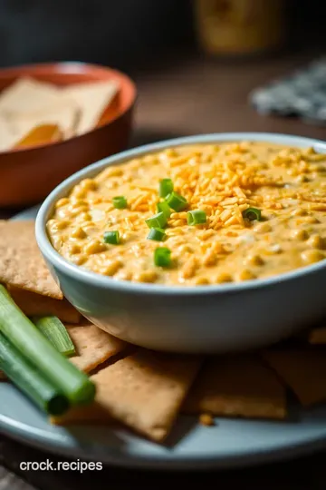 Fiesta Corn Dip with Mexicorn Delight presentation