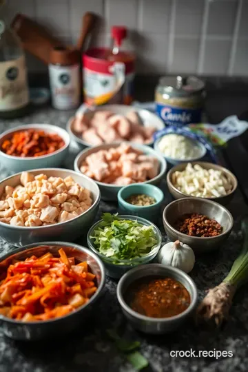 Flavourful Chicken Thai Curry ingredients