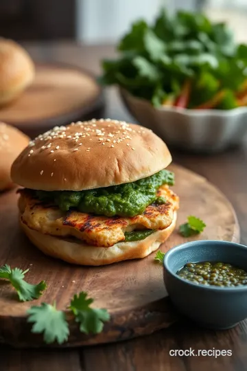 Fried Chicken Parmesan Burgers with Rocket Pesto ingredients