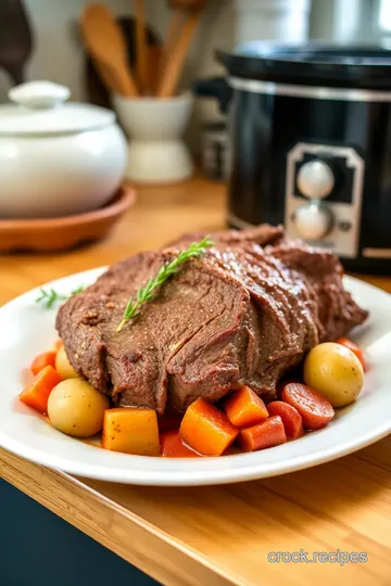 Slow-Cooked Frozen Roast in a Crock Pot steps