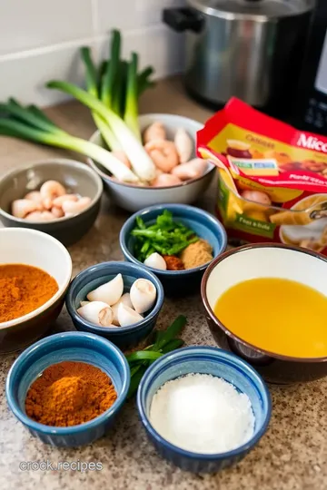 Garam Masala Prawn & Corn Soup ingredients