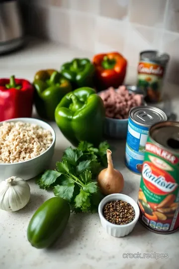 Heavenly Baked Stuffed Peppers: A Flavorful Feast ingredients