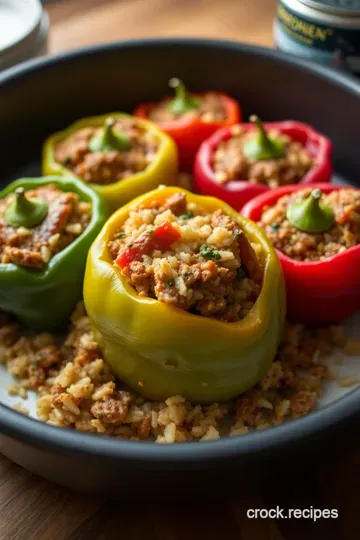 Heavenly Baked Stuffed Peppers: A Flavorful Feast presentation