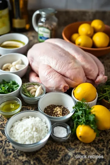 Herb-Roasted Blue Laced Wyandotte Chicken ingredients