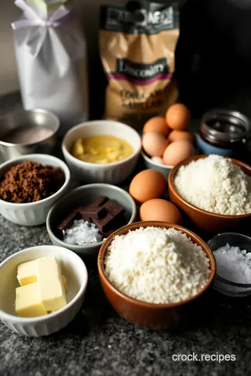 Indulgent Dark Chocolate Cookies with Sea Salt ingredients