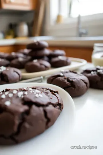 Indulgent Dark Chocolate Cookies with Sea Salt steps