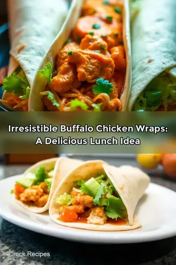 Irresistible Buffalo Chicken Wraps: A Delicious Lunch Idea