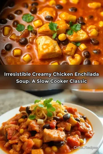 Irresistible Creamy Chicken Enchilada Soup: A Slow Cooker Classic