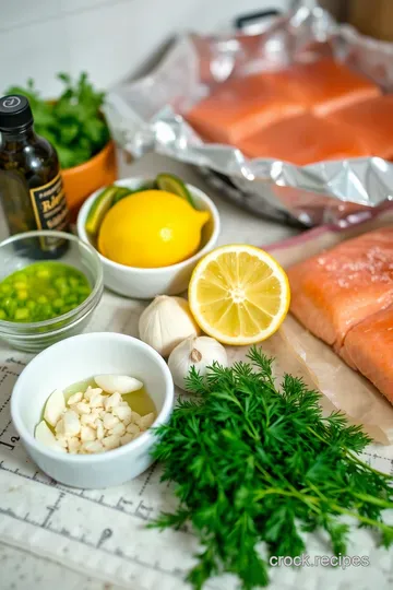 Lemon-Herb Baked Salmon in Foil: A Simple and Flavorful Delight ingredients