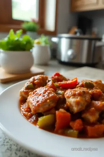 Low-Carb Crock Pot Chicken Cacciatore steps