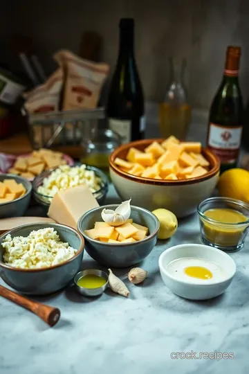 Melting Swiss Bliss: Classic Cheese Fondue ingredients