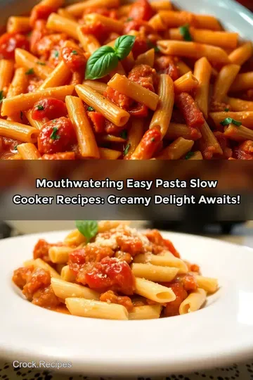Mouthwatering Easy Pasta Slow Cooker Recipes: Creamy Delight Awaits!
