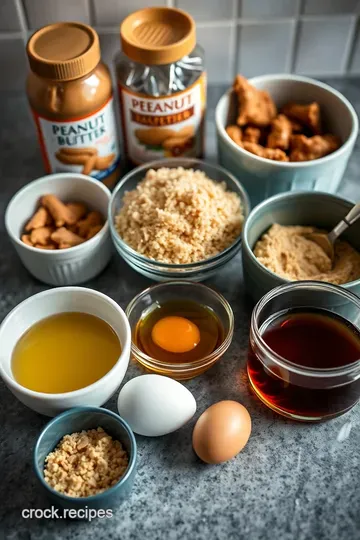 Nutty Goodness: Peanut Butter Protein Cookies ingredients