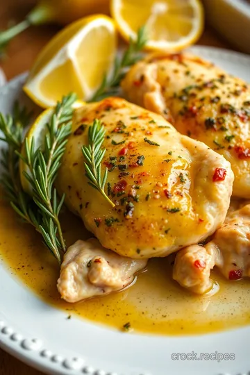 Olive Eggers Chicken: A Flavorful Fusion of Herbs and Citrus presentation