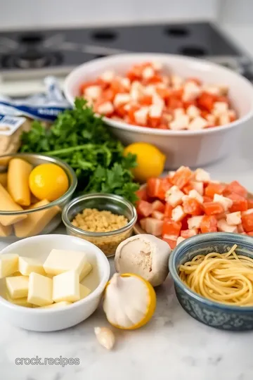 Blue Lobster Meat Linguine in Garlic Butter Sauce ingredients