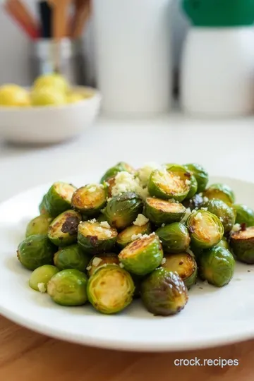 Savory Baked Brussels Sprouts with Parmesan and Garlic steps