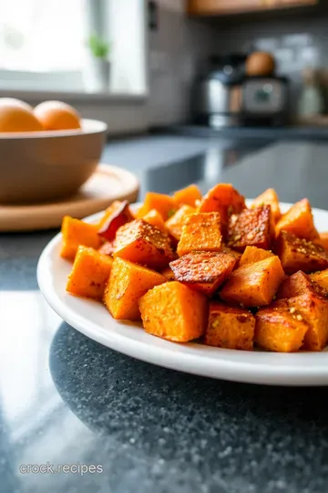 Savory Baked Sweet Potato Cubes: A Simple and Irresistible Side Dish steps
