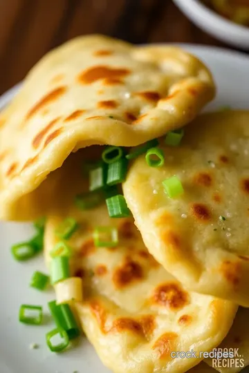 Savory Chinese Scallion Pancakes presentation