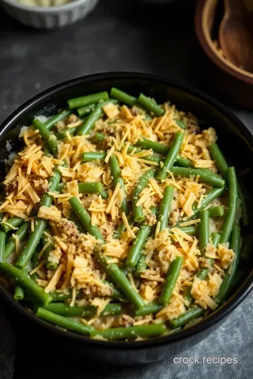 Savory French Onion Green Bean Casserole presentation