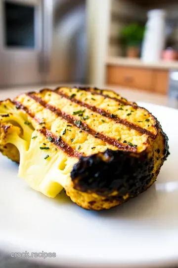 Savory Grilled Cauliflower Steak with Herb Marinade steps