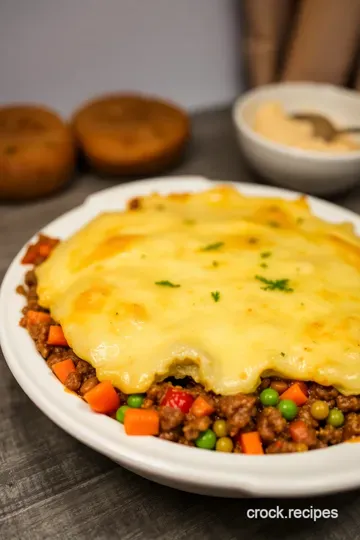 Savory Shepherd' s Pie with Ground Lamb presentation