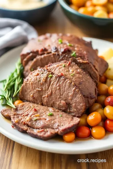 Slow Cooker Sirloin Tip Roast presentation