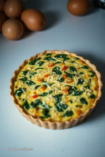 Simple Crustless Quiche Recipe presentation