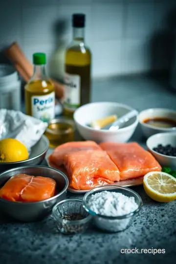 Sizzle & Serve: Perfect Pan-Seared Salmon Fillets ingredients