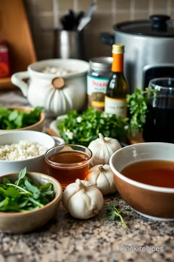 Slow-Cooked Herb and Garlic Deer Roast ingredients