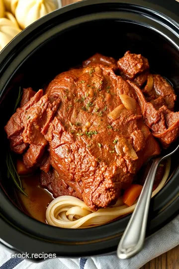 Slow Cooker Kroger Roast presentation