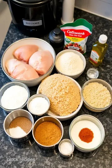 Crispy Chicken in a Crock Pot ingredients