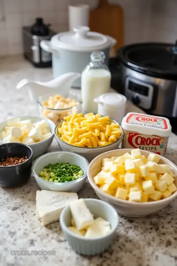 Creamy Gluten-Free Mac and Cheese in a Crock Pot ingredients