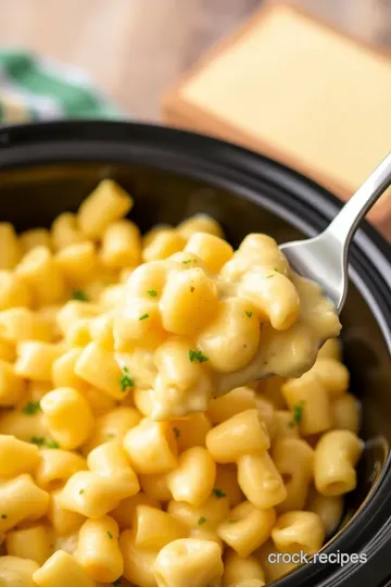 Creamy Gluten-Free Mac and Cheese in a Crock Pot presentation