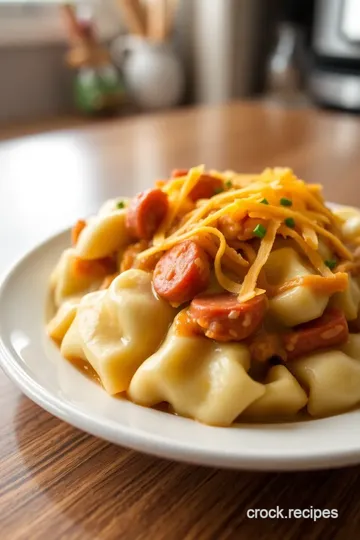 Crock Pot Pierogi Casserole with Kielbasa steps