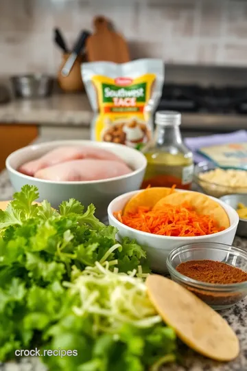 Southwest-Spiced Chicken Tacos ingredients