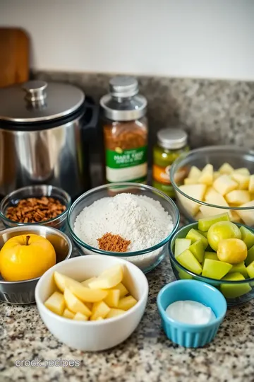 Spiced Apple Crisp ingredients