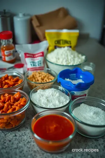 Spicy Buffalo Chicken Pizza with Creamy Ranch Drizzle ingredients