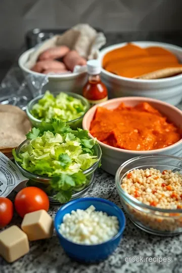 Spicy Buffalo Chicken Wraps with Creamy Ranch ingredients