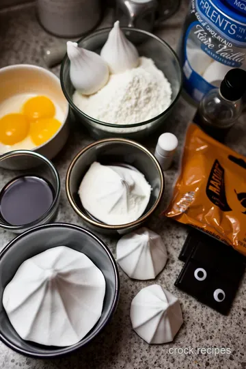 Spooky Meringue ‘Ghosts’ ingredients