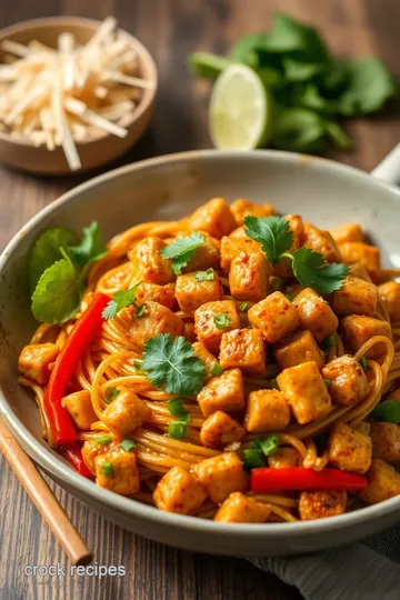 Tempeh Pad Thai ingredients