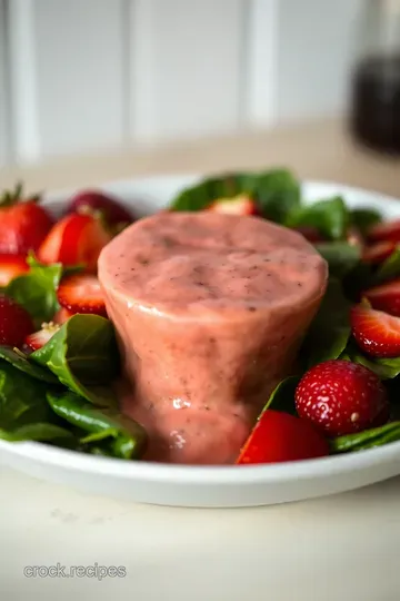 Strawberry Balsamic Bliss: A Refreshing Spinach Salad Dressing presentation