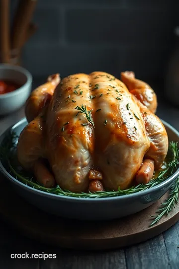 Succulent Lavender Orpington Roast Chicken presentation